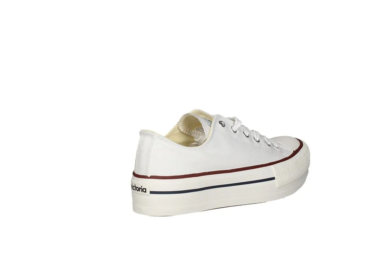 Sneaker Victoria Lona Blanco Piso Doble