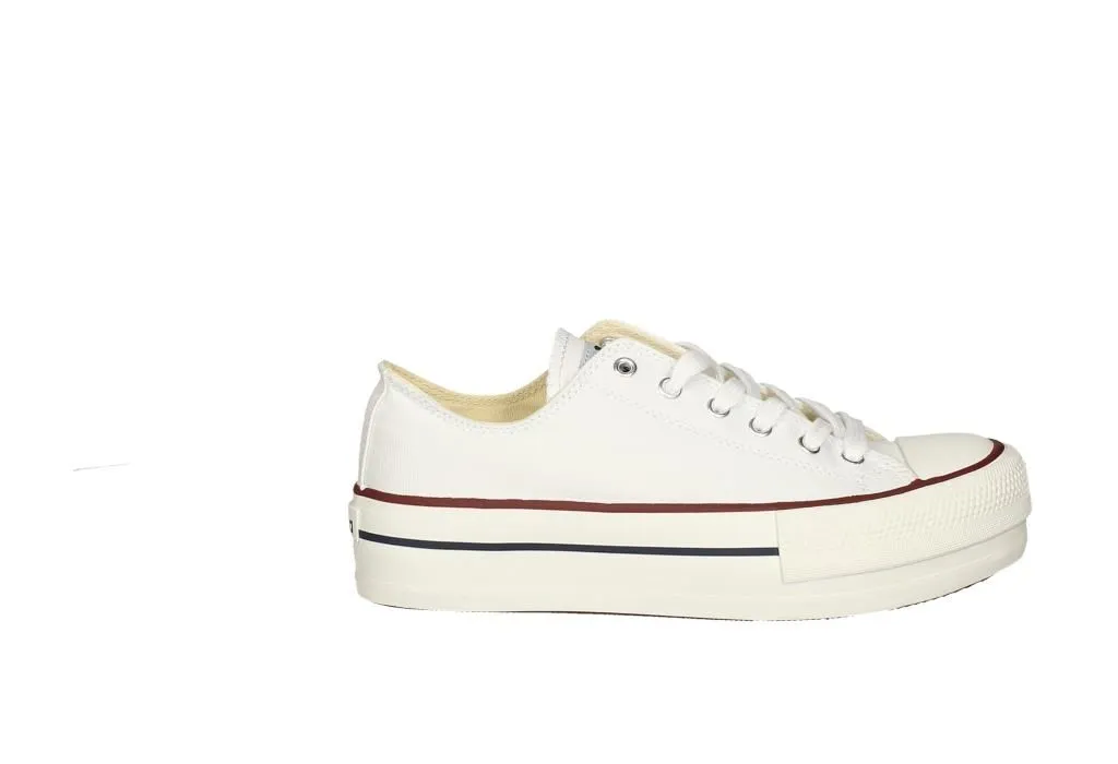 Sneaker Victoria Lona Blanco Piso Doble