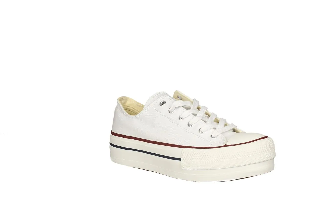 Sneaker Victoria Lona Blanco Piso Doble