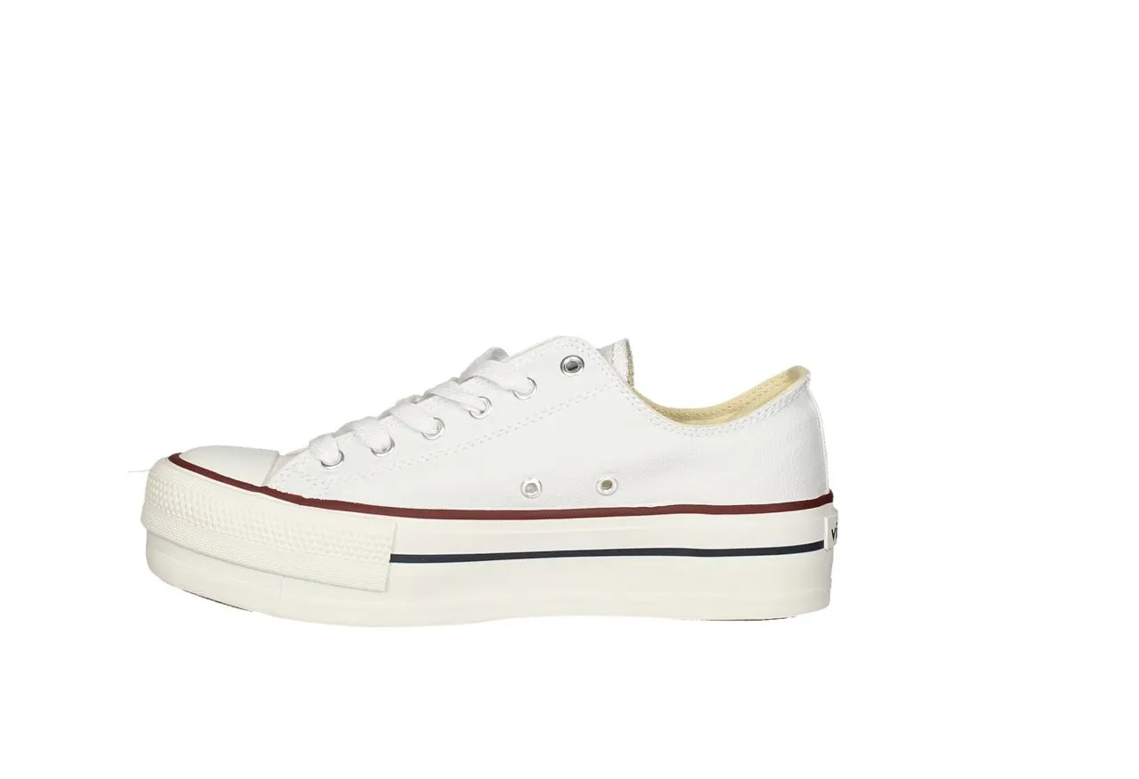 Sneaker Victoria Lona Blanco Piso Doble