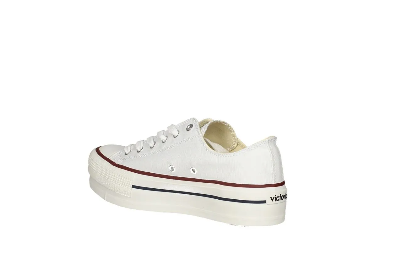 Sneaker Victoria Lona Blanco Piso Doble