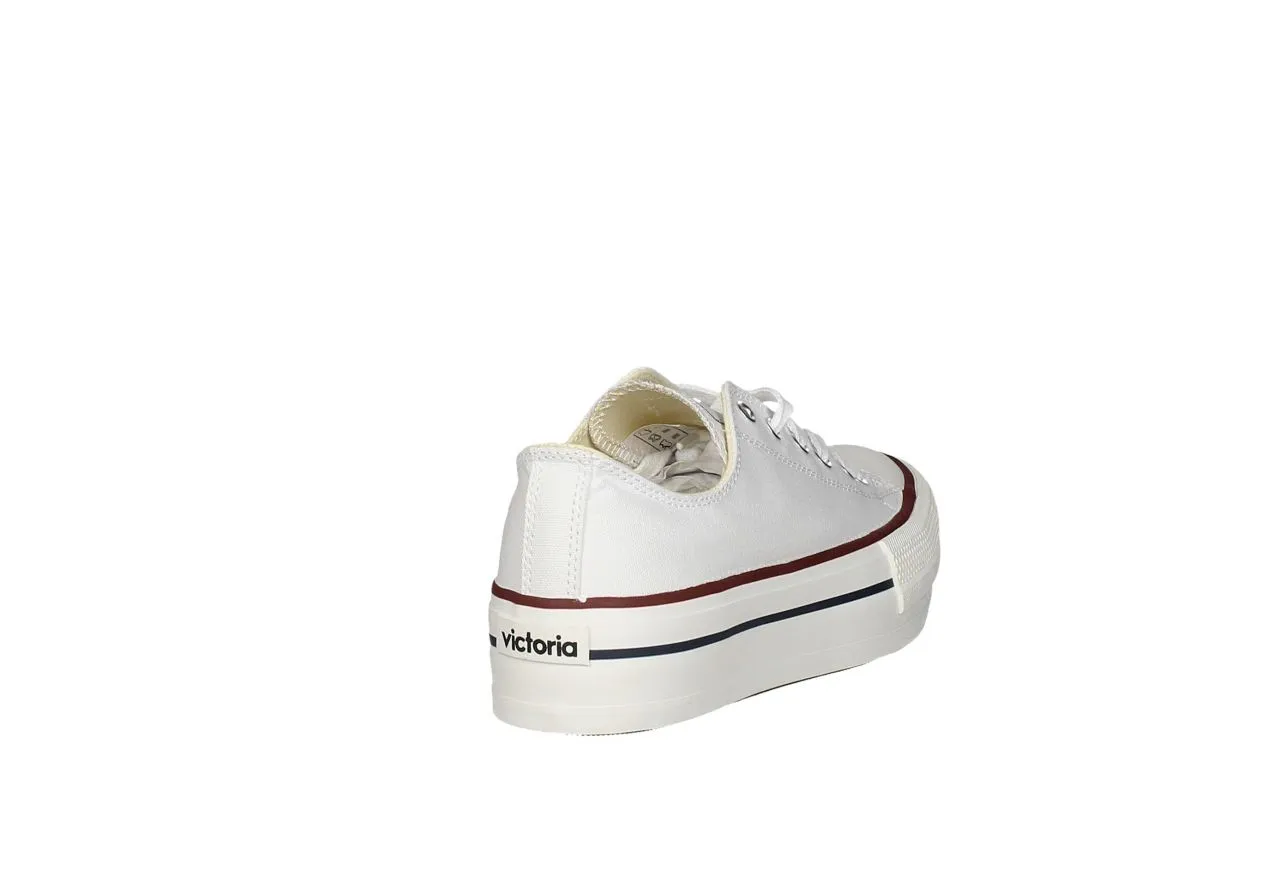 Sneaker Victoria Lona Blanco Piso Doble