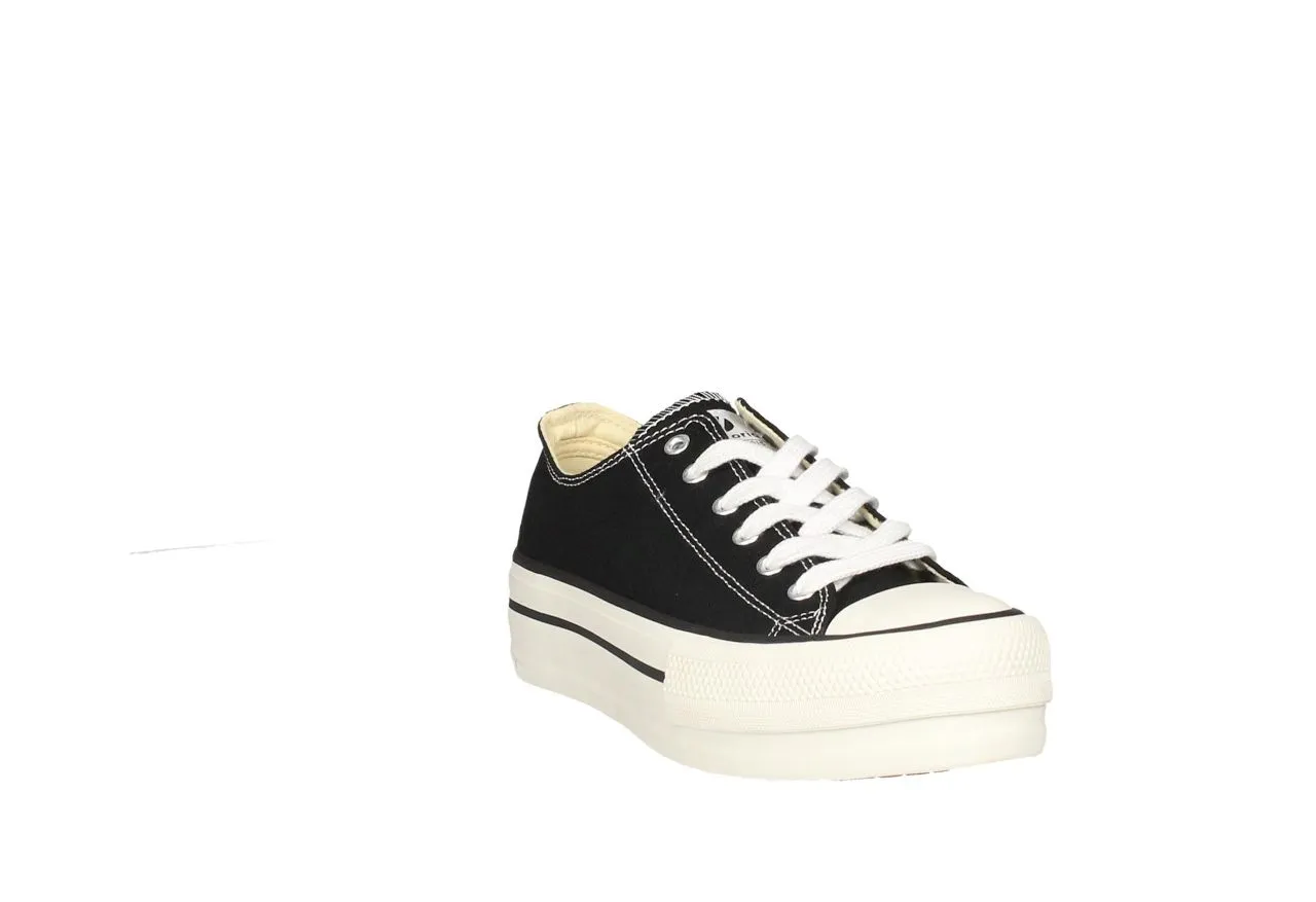 Sneaker Victoria Lona Negro Piso Doble