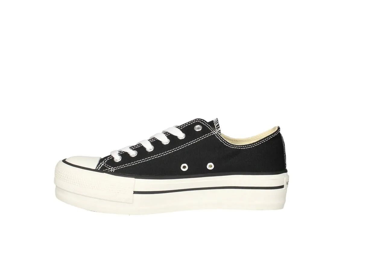 Sneaker Victoria Lona Negro Piso Doble