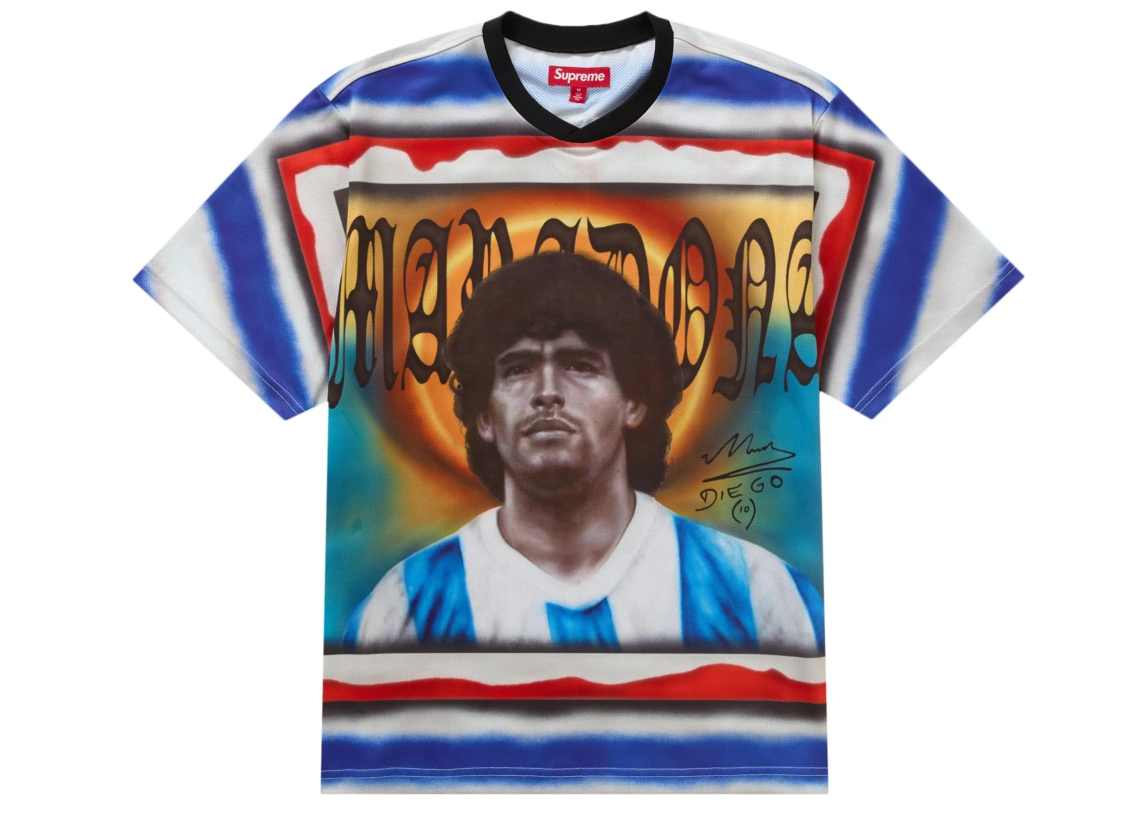 Supreme Maradona Soccer Jersey Multicolor