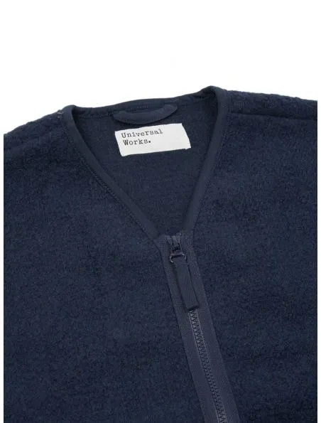 UNIVERSAL WORKS Chaqueta Tibet Fleece Hombre Navy