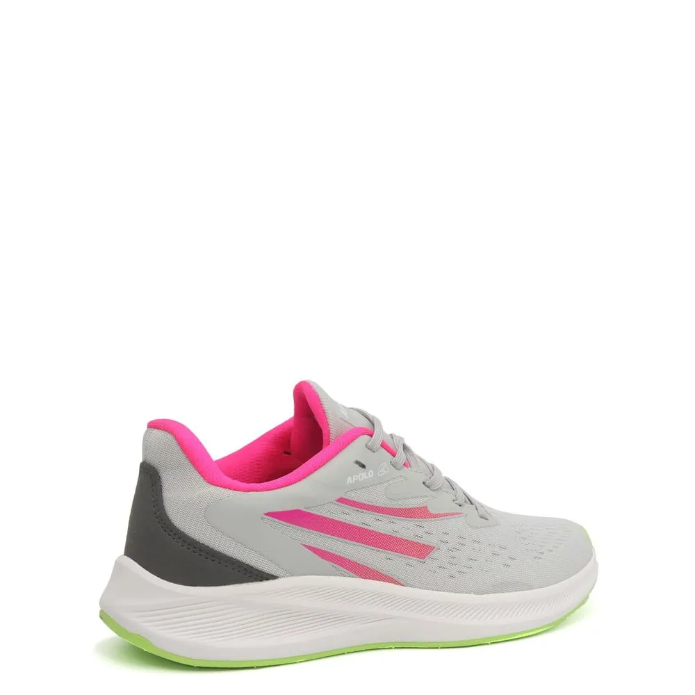 Zapatillas Mujer Running Apolo  AD21-66 Plomo Fucsia