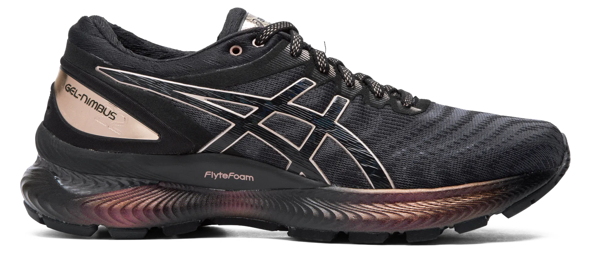 Zapatillas Running Mujer Asics Gel-Nimbus 22 Platinum Negro