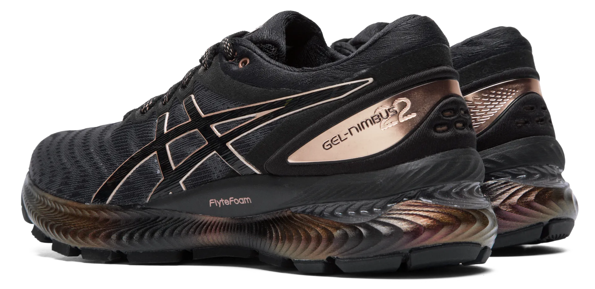 Zapatillas Running Mujer Asics Gel-Nimbus 22 Platinum Negro