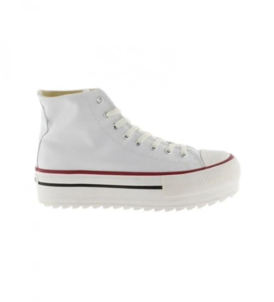 Zapatillas Tribu doble lona blanco